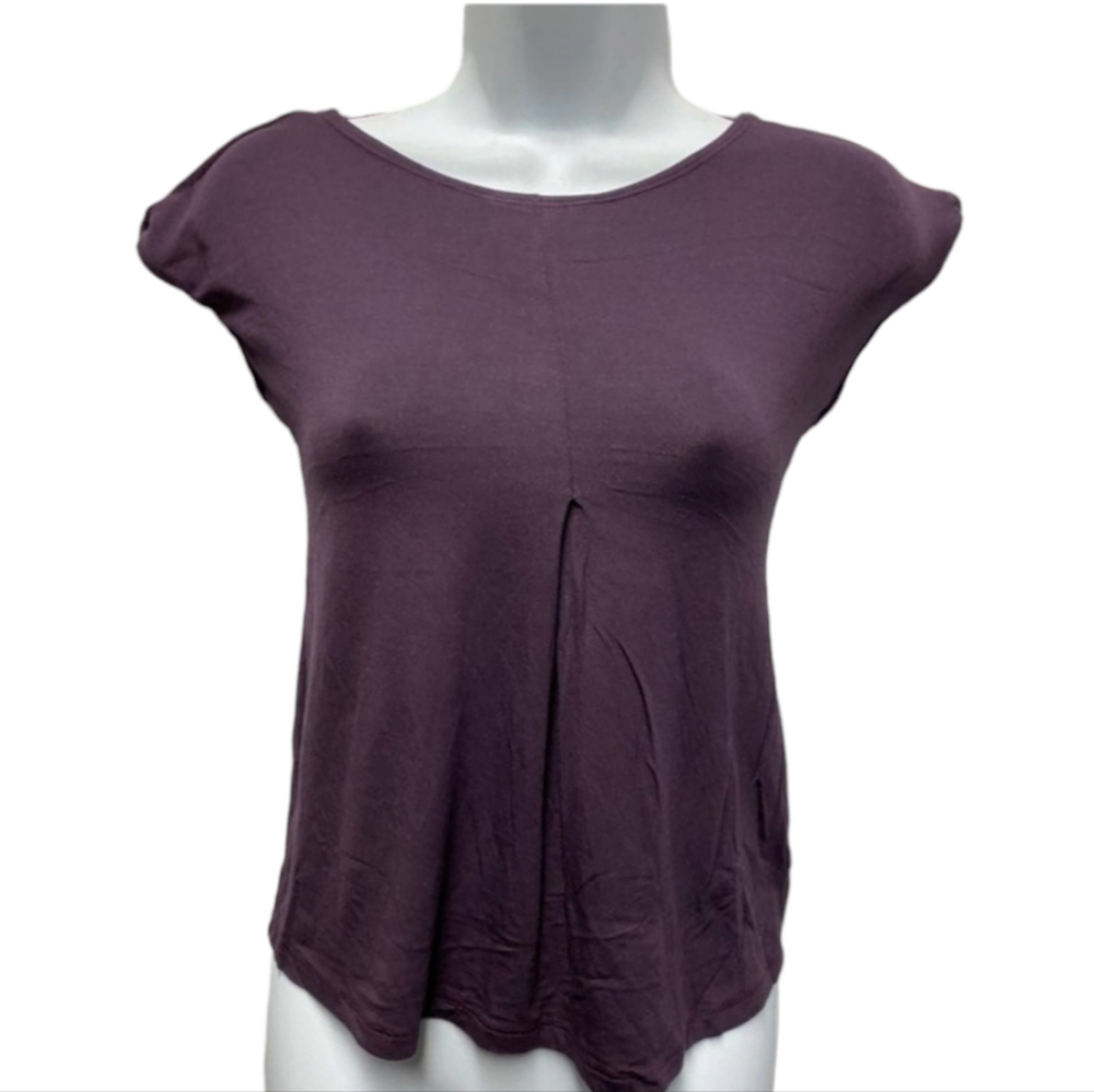 NWT M Collection eggplant stretchy top S
